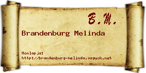 Brandenburg Melinda névjegykártya